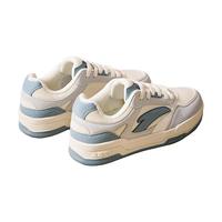 安踏赛博丨板鞋男鞋夏季低帮潮流运动鞋厚底增高休闲运动鞋子 象牙白/沙粒灰/薄蓝色-2 41