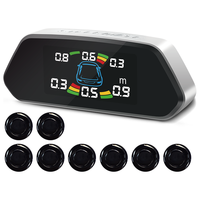 STEELMATE 铁将军 汽车倒车雷达 -彩屏-前4后4雷达 8探头 通用车型-黑色