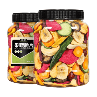 88VIP：蜜禾（食品） 蜜禾什锦果蔬脆片香菇脆200g混合脱水秋葵蔬菜水果干儿童零食