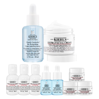 科颜氏(Kiehl's)焕肤补水套组(溜溜瓶50ml+面霜50ml)护肤品礼盒