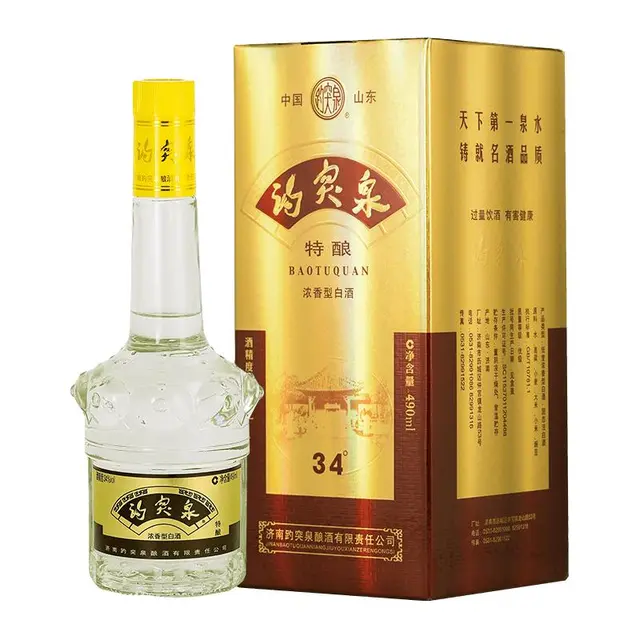  趵突泉 山东特产 白酒  35度以下 376-499mL 单瓶装