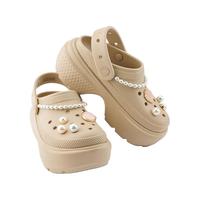 crocs/卡骆驰 厚底 女士沙滩鞋 35,39,40,36/37,37/38 骨白色-2Y2