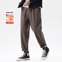  POUILLY LEGENDE/布衣传说 加绒加厚 男士休闲长裤  咖色 30
