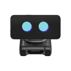 LOOIROBOT DeepSeek大模型中英文语音对话 智能桌面陪伴机器人  太空黑