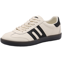 【尖货】百丽鞋子复古黑色德训鞋女款运动板鞋休闲鞋小白鞋