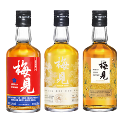 梅见 12度金桂桂花青梅原味梅见梅子酒 金桂+乌梅+超酸（光瓶）150ml*3