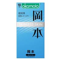 OKAMOTO/冈本 超薄润滑 避孕套 超润滑 10片装、纯薄 10片装、润滑液30ml 中号
