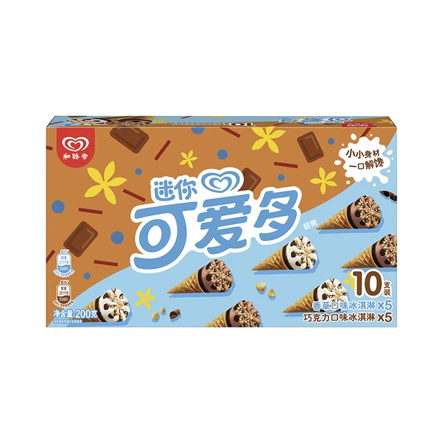 可爱多 宝可梦 迷你可爱多 冰淇淋 2口味 200g（椰子口味+布朗尼咖啡口味）