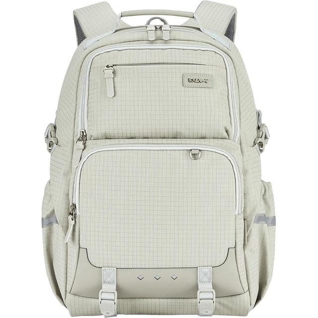 卡拉羊 通勤休闲双肩包高中大书包 燕麦灰 中包|26L