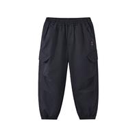 马骑顿（MQD）男童25春户外工装裤中大童露营登山裤子休闲裤 藏青 140