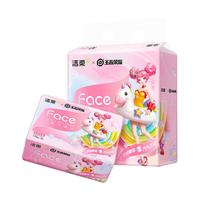 洁柔抽纸可湿水3层110抽面巾纸王者荣耀小乔联名款擦手纸卫生纸提装 3层110抽*10包