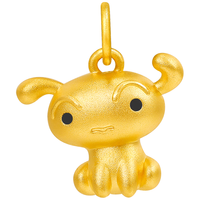 潮宏基 蜡笔小新小白黄金吊坠女足金挂坠联名TK 单吊坠 不含链