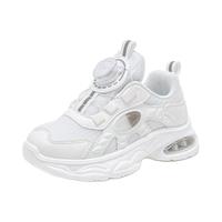 回力童鞋透气儿童跑步鞋2024春季男女童休闲运动鞋休闲鞋 白色 27码 内长约17.5cm