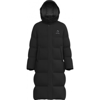 鸭鸭羽绒服鸭鸭(YAYA)极寒羽绒服女长款过膝加厚时尚防风户外款保暖冰壳系列外套HY 青光黑色 180/96A(XL)