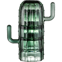 LOVWISH 乐唯诗 仙人掌 玻璃杯 4件套 绿色