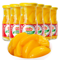 HUANLEJIA 欢乐家 黄桃罐头 256g*6罐