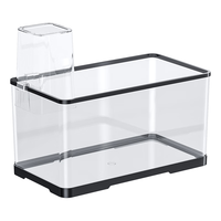 阔庭(KUOTING)负压缸鱼缸客厅桌面真空悬浮斗鱼缸创意造景生态鱼缸白色【大号】