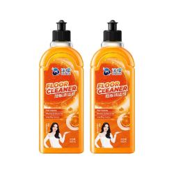沫檬 清新橙香 地板清洁剂 500ml*2瓶 强力除菌去污渍 速干无印