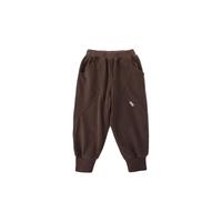 巴厘小猪儿童裤子2025男孩秋季长裤宝宝束脚裤儿童运动休闲裤春秋款 巧克力棕 73