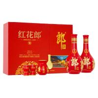 郎酒 红花郎10礼盒 酱香型白酒 53度 500mL 2瓶 红十礼盒装