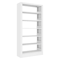 昭简 钢制书架 1.0米宽主架 六层2.0m高