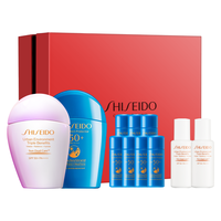 SHISEIDO 资生堂 新艳阳防晒套装 (夏臻效水动力防护乳液50ml+夏多效防晒隔离乳30ml)