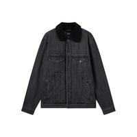 Gap男女装2024秋季款多口袋仿羊羔绒牛仔外套百搭上衣613676
