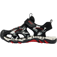 鸿星尔克（ERKE）儿童凉鞋男童鞋夏季透气包头凉鞋软底中大童沙滩鞋 藏深蓝/冰玉蓝 38码