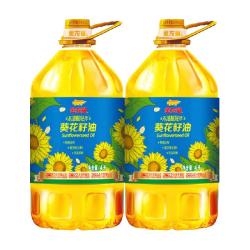 金龙鱼 不油腻葵花籽油 4L*2桶