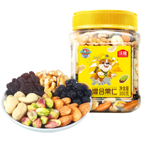 沃隆 每日混合坚果300g+211g巴旦木 &+211g碧根果  三罐装