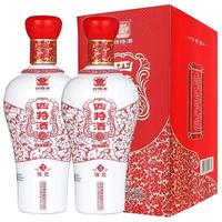  四特酒 SITIR酒 红锦瓷 H3 52%vol 特香型白酒 500ml*2瓶 双支装