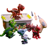凯卡西恐龙玩具电钻拆装恐龙男孩拧螺丝钉拼装diy动手玩具儿童