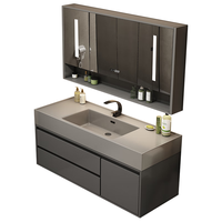 OUDINU 欧帝奴 SM-2201 智能浴室柜套装 灰色 80cm 配龙头配件