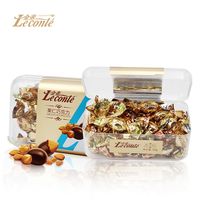 Le conté 金帝 榛子坚果果仁夹心牛奶黑巧克力球豆160g办公室零食