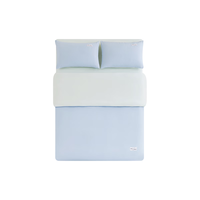 国家补贴：网易严选 日式裸眠亲肤磨毛四件套 蓝绿色床单被套枕套1.8m床/2.2mx2.4m被芯