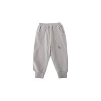 巴厘小猪儿童裤子2025男孩秋季长裤宝宝束脚裤儿童运动休闲裤春秋款 烟灰 73