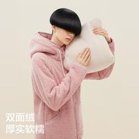 绒绒5系仿羊羔绒睡衣女士珊瑚绒家居服