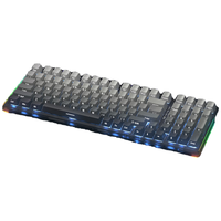 惠普 GK600FS 热插拔机械键盘 侧刻渐变雾霾灰 青轴 99键