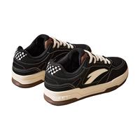 安踏赛博丨板鞋男鞋夏季低帮潮流运动鞋厚底增高休闲运动鞋子 基础黑/象牙白-5 44