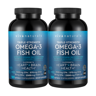 Viva Naturals 深海鱼油胶囊 180粒*2瓶