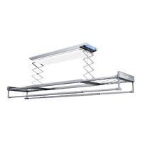 邦先生隐形电动晾衣架M66pro星空曲面灯晾衣机护眼灯全屏伸缩除菌