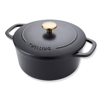 双立人 珐琅炖锅  20cm黑色