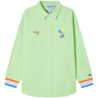 Champion【品牌】联名款长袖衬衫翻领男女同款童趣可爱