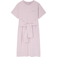 JUICY COUTURE 橘滋25秋欧若一刻仿袖腰带宽松短袖连衣裙女