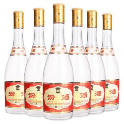 汾酒 黄盖玻汾 53度 清香型白酒 475mL*6瓶