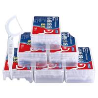 小鹿妈妈 牙线棒超细一次性家庭装50支*4盒随身便携一次性剔牙线签