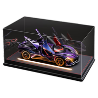 LIVING STONES 活石 阿波罗EVO超跑 1:24 模型玩具（蓝紫渐变、皮制灯光展示罩）