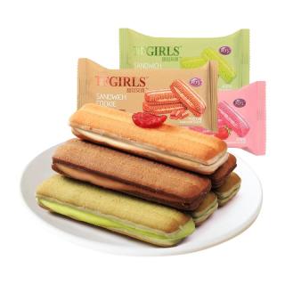 真巧 甜范女孩 沾酱曲奇饼干 巧克力味 500g