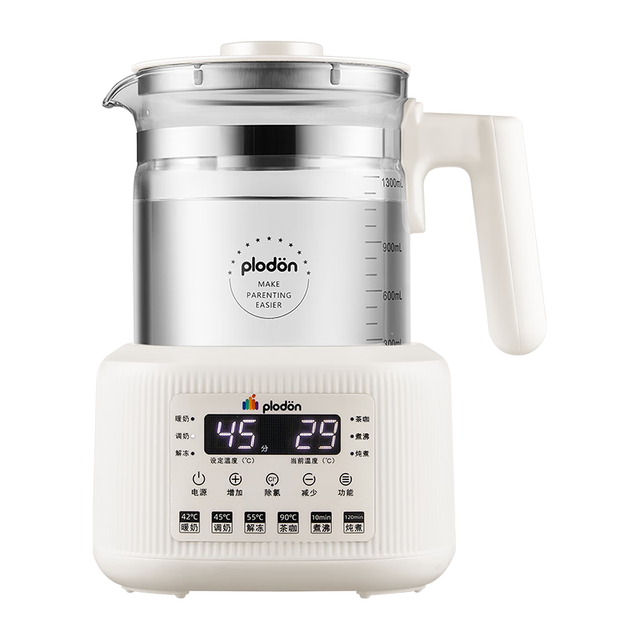 普利顿 POLDAUN 浦利顿(PLODON)恒温调奶器多功能婴儿热奶温奶电热养生壶eight 316不锈钢调奶器 1.3L