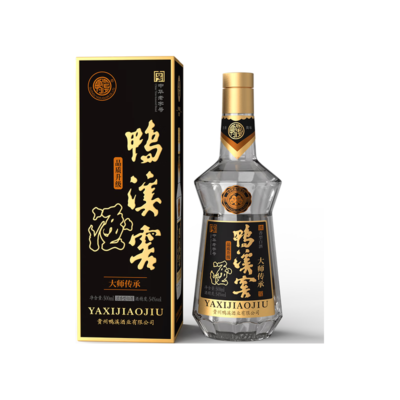  鸭溪窖 大师传承 浓香型白酒  1x1x500ml 盒装 54度